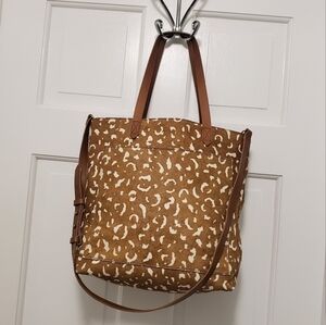 Madewell The Medium Transport Tote: Printed Calf Hair Edition